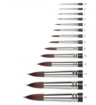 Galeria Acrylic Short Handle Brush - Round