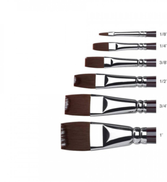 Galeria Acrylic Short Handle Brush - One Stroke / Wash