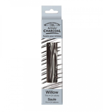 Winsor & Newton Artists' Charcoals - Thin 24 Sticks