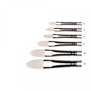 Artisan Synthetic Hog Long Handle Brush - Filbert