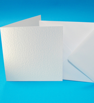 Pack of 50 3"x3" Blank Cards & Envelopes - White