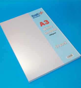 A3 Smooth White Card 300gsm - Pack of 50