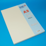 Pack of 50 Sheets of A3 Ivory Linen Card