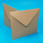 Pack of 50 6"x 6" Envelopes - Kraft / Natural