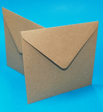 Pack of 50 6"x 6" Envelopes - Kraft / Natural