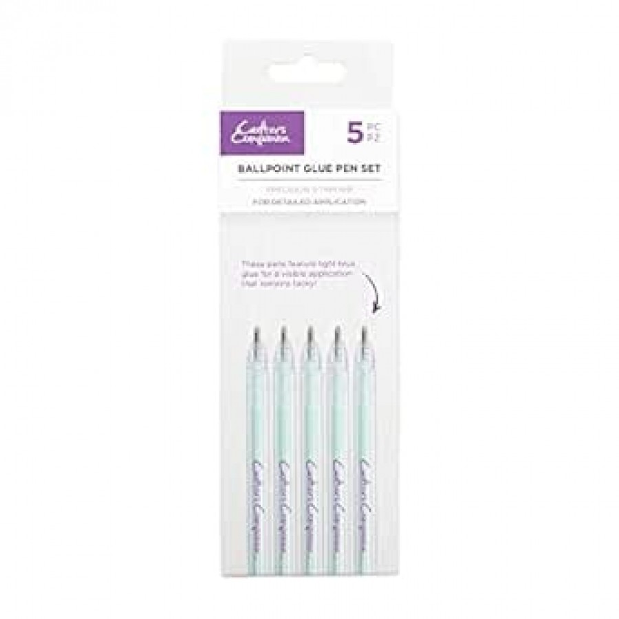 Crafters Companion Ballpoint Glue Pen Set Pk 5