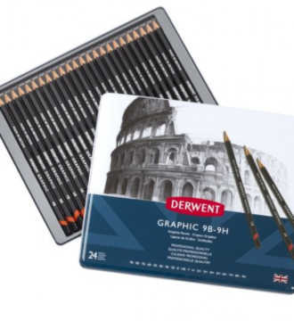 Derwent Graphic Pencils - Tin of 24