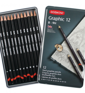 Derwent Graphic Pencils - Tin of 12 Hard