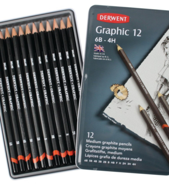 Derwent Graphic Pencils - Tin of 12 Medium