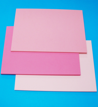 Pack of 60 Sheets of A5 Card - 3 Pinks