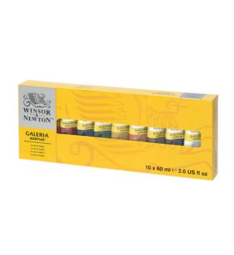 WInsor & Newton Galeria Acrylic 10 x 60ml Tube Set