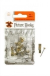Picture Hooks Brass plated No1 Small 5 Pk
