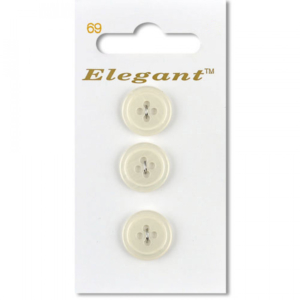 Sirdar Elegant Buttons - White 16mm