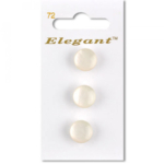 Sirdar Elegant Buttons - White 12mm