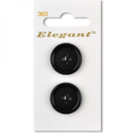 Sirdar Elegant Buttons - Black 22mm