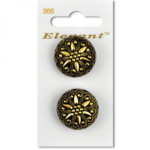 Sirdar Elegant Buttons - Black 25mm