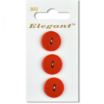 Sirdar Elegant Buttons - Red 19mm