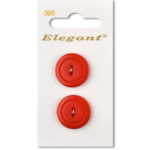 Sirdar Elegant Buttons - Red 2-Hole 22mm