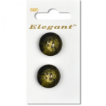 Sirdar Elegant Buttons - Olive 4-Hole 19mm