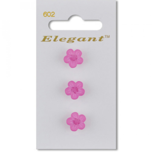 Sirdar Elegant Buttons - Fuchsia Flower 12mm