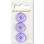 Sirdar Elegant Buttons - Lavender 4-Hole 19mm