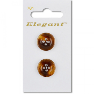 Sirdar Elegant Buttons - Tortoise 4-Hole 19mm