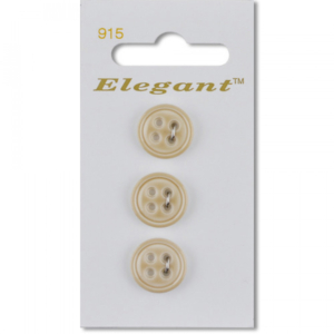 Sirdar Elegant Buttons - Tan 16mm