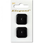Sirdar Elegant Buttons - Black 2-Hole 28mm
