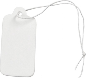 Craft Tag White With Elastic