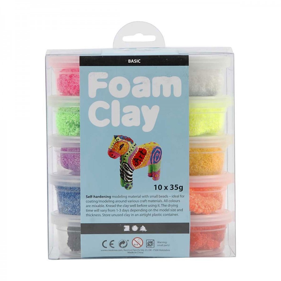 Foam Clay Self Hardening 10 Pack
