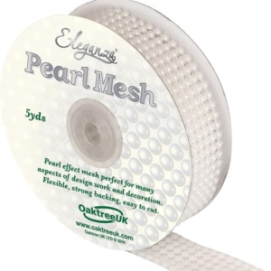 Eleganza Pearl Mesh 6row White No1