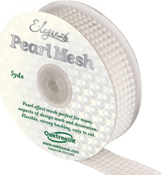 Eleganza Pearl Mesh 6row White No1