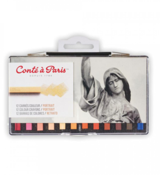 Conté à Paris Carrés Crayons Set of 12 Portrait