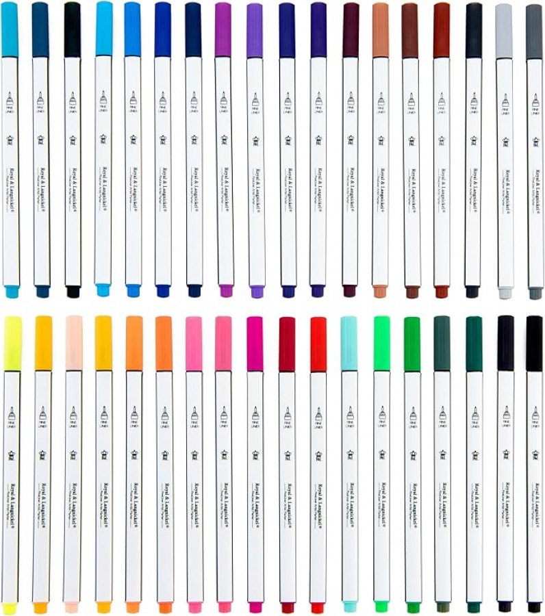 Royal & Langnickel Fineliner Artist Markers Pk 36 - Image 2