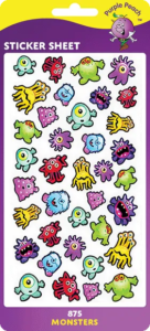 Purple Peach Stickers