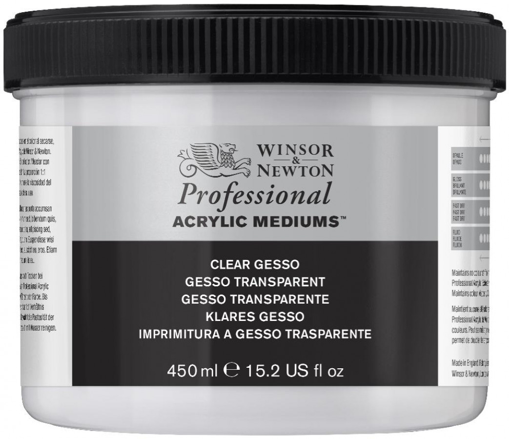 Winsor & Newton Artists' Acrylic Clear Gesso 450ml