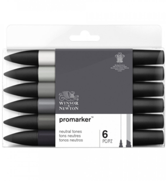 Winsor & Newton ProMarker Neutral Tones Set of 6