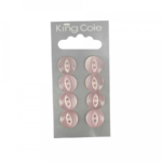 King Cole Fish-Eye Buttons - Pink (Medium)