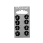 King Cole Fish-Eye Buttons - Black (Small)