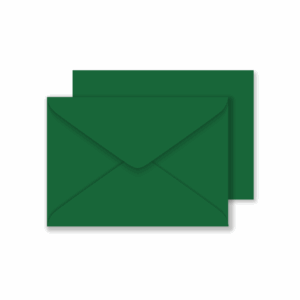 Pack of 50 C6 Blank Cards & Envelopes - Dark Green