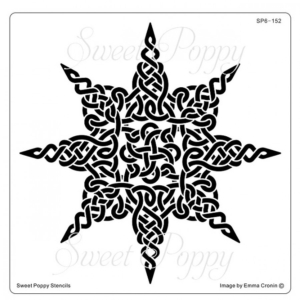 Sweet Poppy Stencil Celtic Star