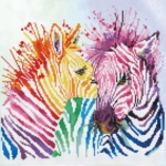 Diamond Dotz Rainbow Zebras