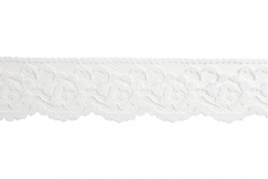 Trim Lace Nylon White