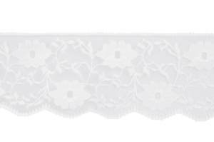 Trim Lace Nylon White