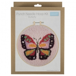 Punch Needle Hoop Kit - Butterfly