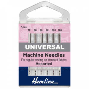 Hemline Sewing Machine Needles: Universal: Mixed Heavy Pack of 5