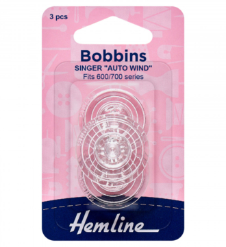 Hemline Plastic Bobbin: Singer 600/700 Series