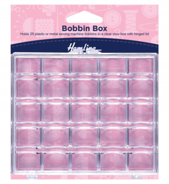 Hemline Bobbin Box: Plastic: 25 Spool