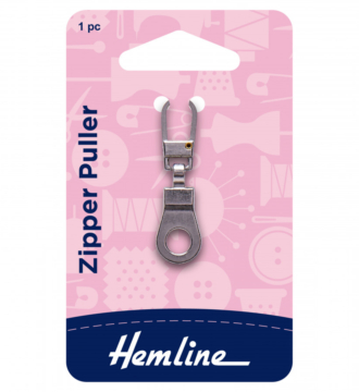 Hemline Zipper Puller - Ring - Silver