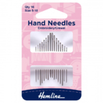 Hemline Hand Sewing Needles - Embroidery/Crewel Size 5-10